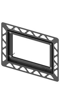 Монтажная рамка для установки стеклянных панелей смыва TECEloop/TECEsquare, черный
