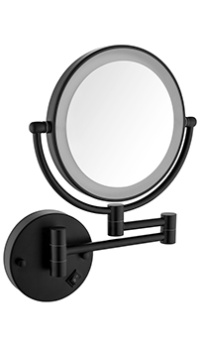 Зеркало косметическое TIMO Saona 13376/03 Black с подсветкой