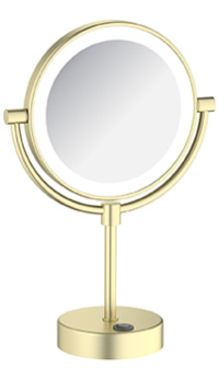 Зеркало косметическое TIMO Saona 13276/17 Gold matte с подсветкой